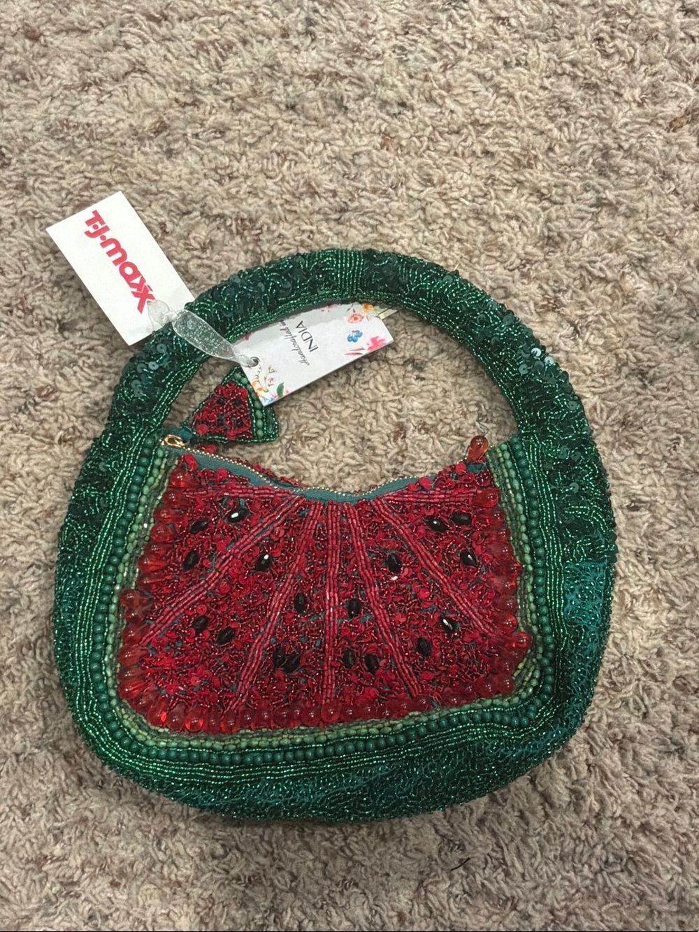 Watermelon Beaded Purse